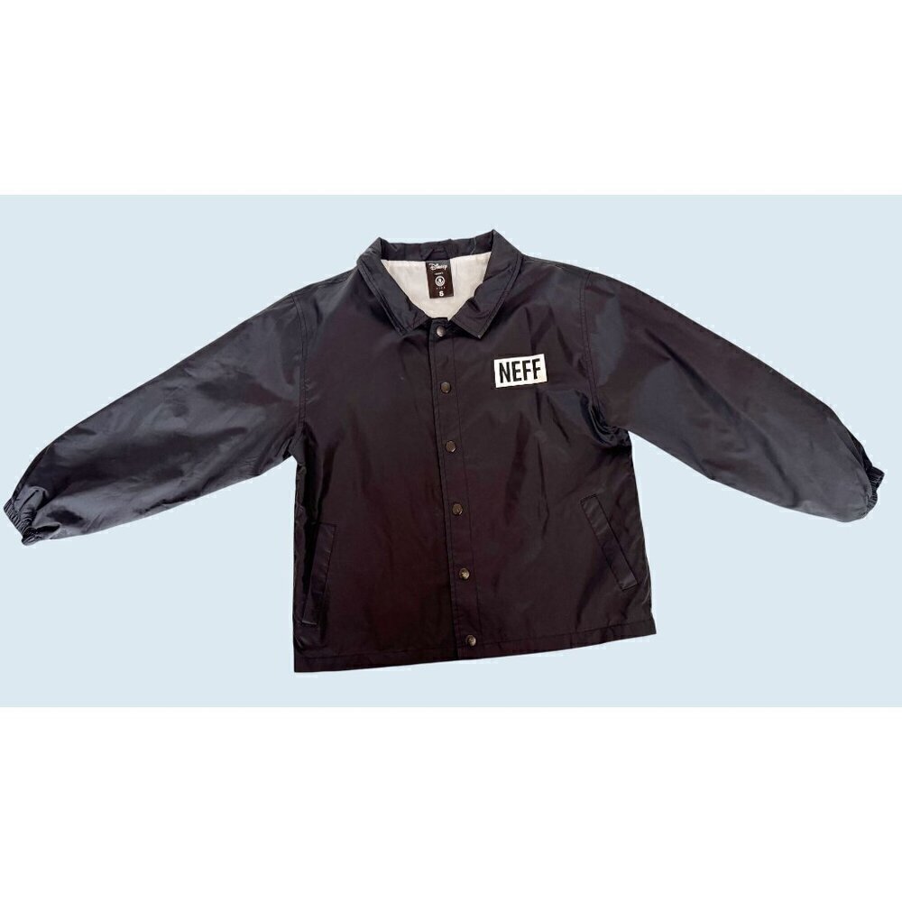 DISNEY X NEFF Youth Nylon Snap Button Jacket Coat Size Small - Picture 3 of 6